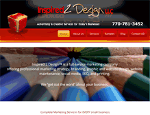 Tablet Screenshot of inspired2design.com